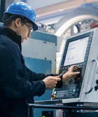 Operating a machine