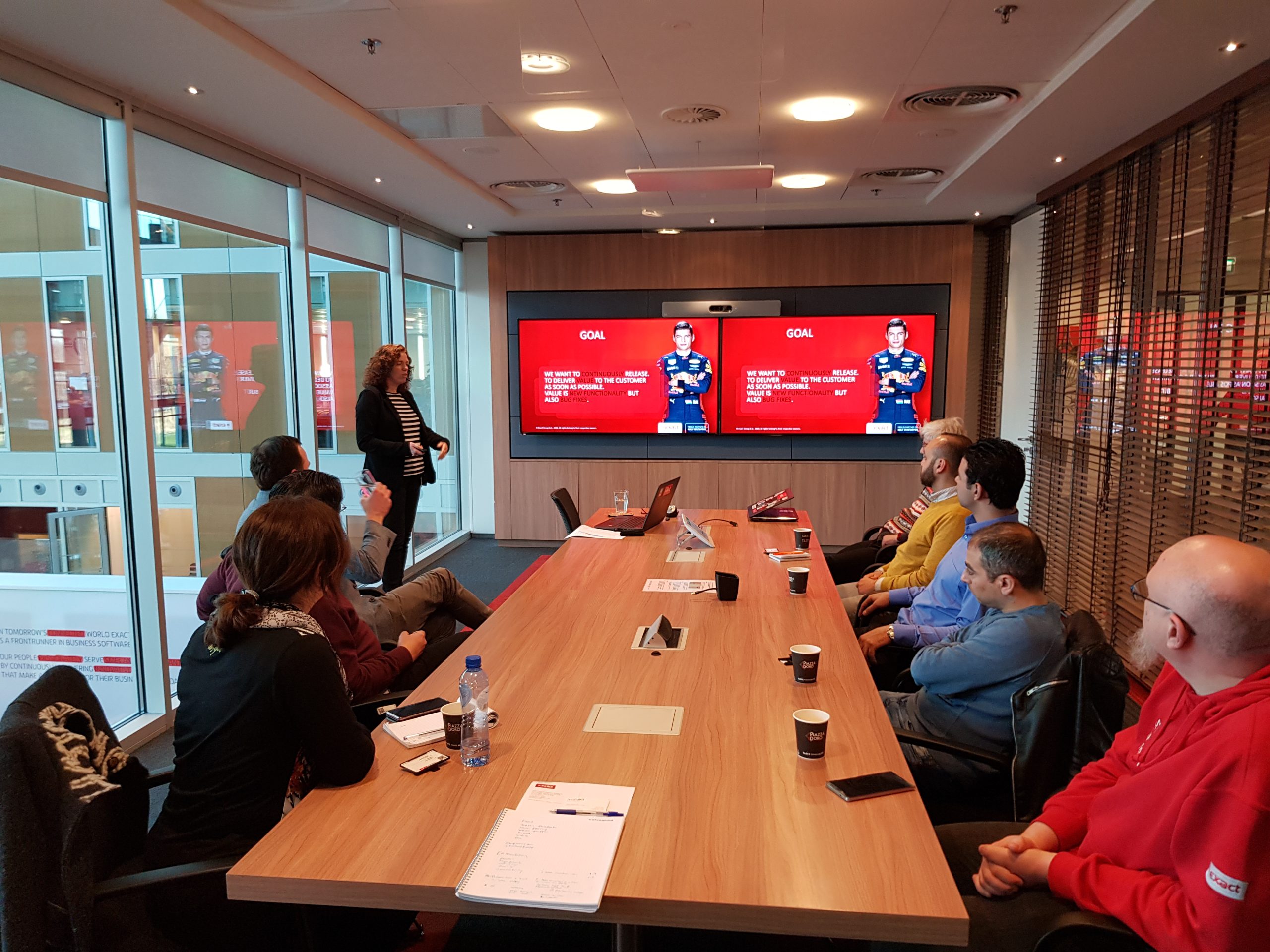 Meeting at the Exact office
